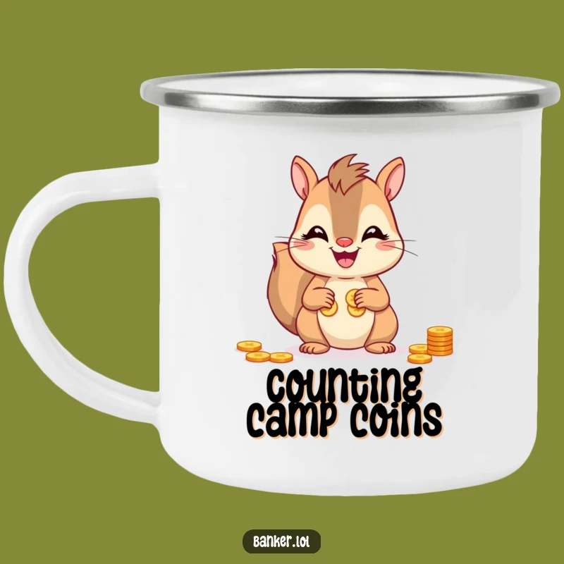 Funny Squirrel Wanderer Mug: Campfire Laughs and Coffee!