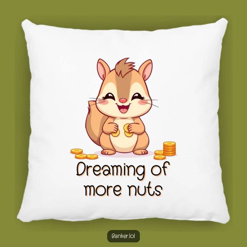 Funny Squirrel Cozy Cushion: Adorable & Hilarious Home Decor Gift!