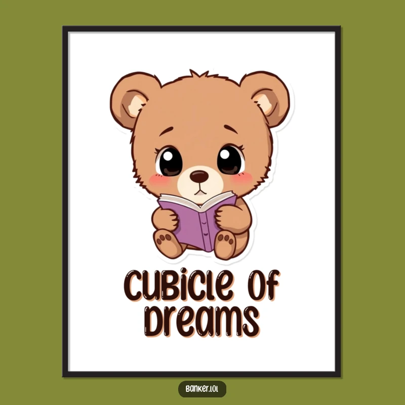 Funny Bear Cub Ledger Printable Art: Instant Curious Decor!