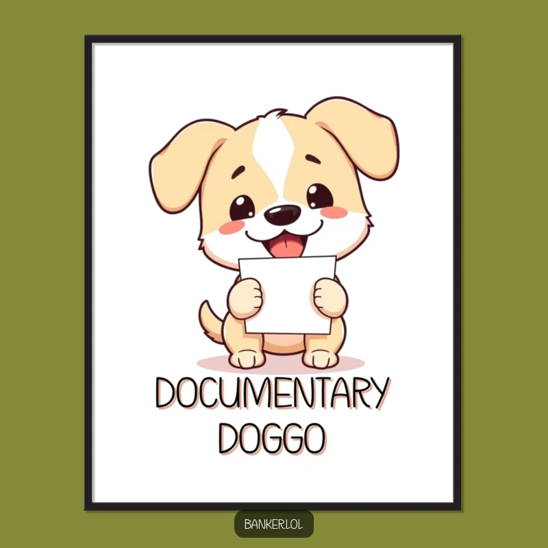 Funny Dog Paper Piler Printable Art: Instant Energetic Decor!