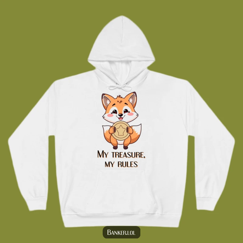 Funny Fox Coin Hoodie - Cozy and Hilarious Wear for the Cunning