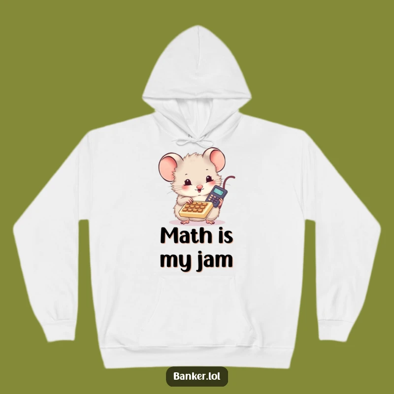 Funny Mouse Calculator Hoodie - Cozy and Hilarious Gear for Number Crunchers