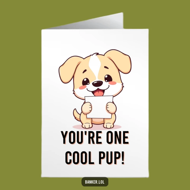 Free Printable Congrats Card: Energetic Dog Celebrating Success, Hilarious Downloadable Gift