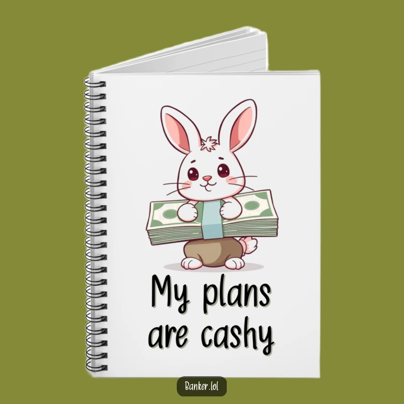 Funny Bunny Cash Notebook - Hilarious Journal for Financial Plans
