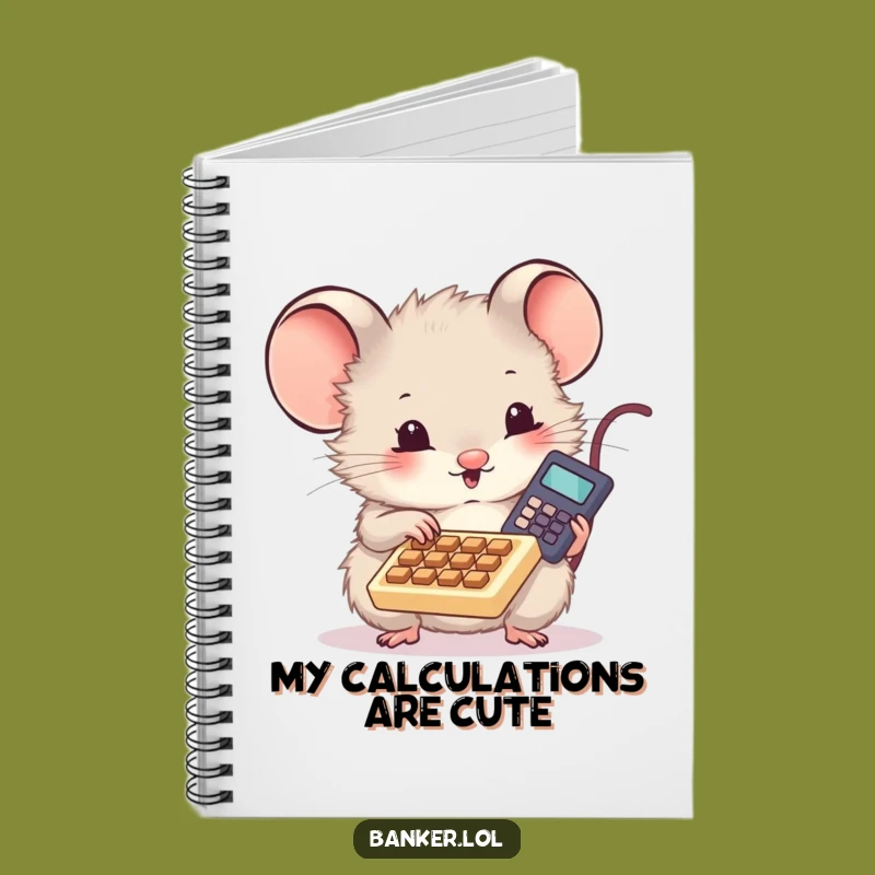 Funny Mouse Calculator Notebook - Hilarious Journal for Budgets and Ideas